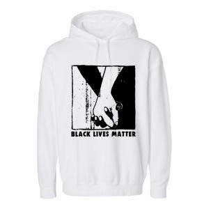 Black Lives Matter Power Fist Garment-Dyed Fleece Hoodie