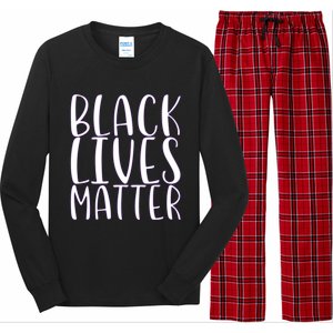 Black Lives Matter Social Justice Funny Gift Long Sleeve Pajama Set