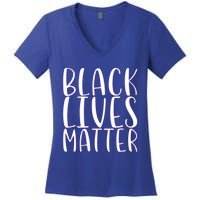 Black Lives Matter Social Justice Funny Gift Women's V-Neck T-Shirt