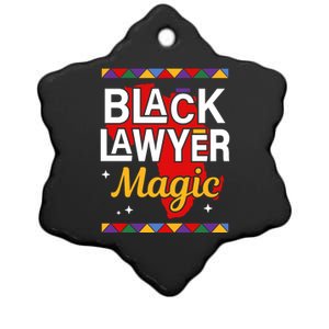 Black Lawyer Magic Black History Month Lawyer Gift Ceramic Star Ornament