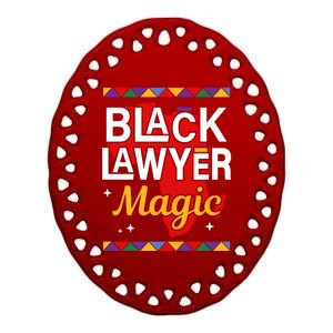 Black Lawyer Magic Black History Month Lawyer Gift Ceramic Oval Ornament