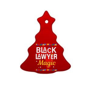 Black Lawyer Magic Black History Month Lawyer Gift Ceramic Tree Ornament