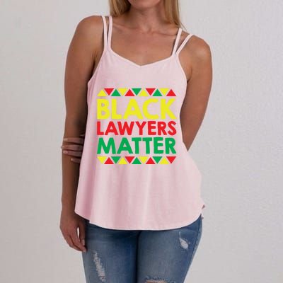 Black Lawyers Matter Gift African American And Black Pride Gift Women's Strappy Tank