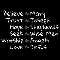 Believe Like Mary And Trust Like Joseph Christmas Bucket Hat
