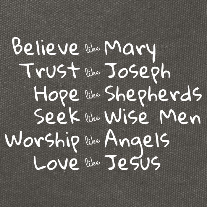 Believe Like Mary And Trust Like Joseph Christmas Cotton Canvas Backpack