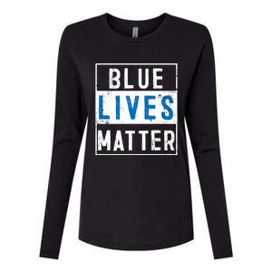 Blue Lives Matter Funny Police Officer Supporter Gift Meaningful Gift Womens Cotton Relaxed Long Sleeve T-Shirt