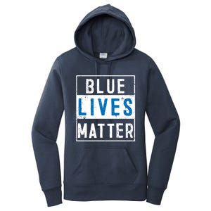 Blue Lives Matter Funny Police Officer Supporter Gift Meaningful Gift Women's Pullover Hoodie