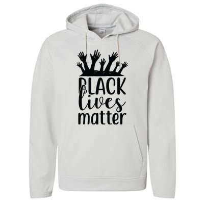 Black Lives Matter Performance Fleece Hoodie