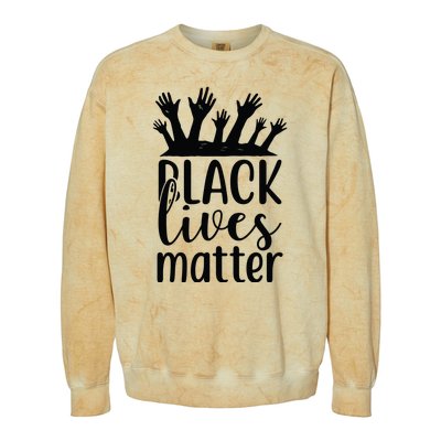 Black Lives Matter Colorblast Crewneck Sweatshirt