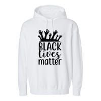 Black Lives Matter Garment-Dyed Fleece Hoodie