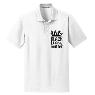 Black Lives Matter Dry Zone Grid Polo