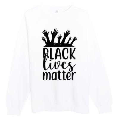 Black Lives Matter Premium Crewneck Sweatshirt