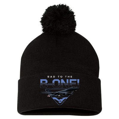 B1 Lancer Military Jet Bomber Airplane Pom Pom 12in Knit Beanie