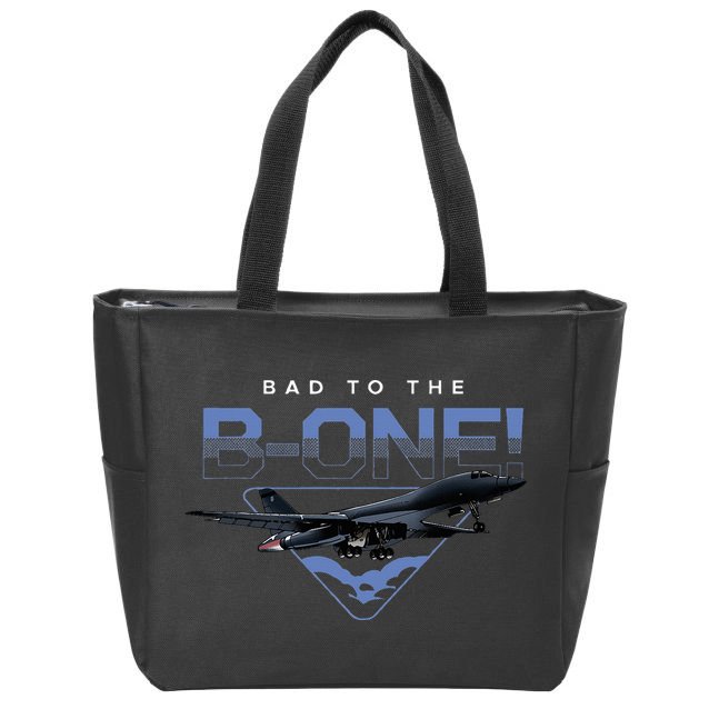 B1 Lancer Military Jet Bomber Airplane Zip Tote Bag