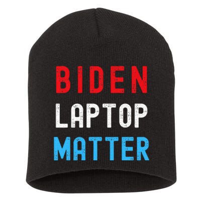 Biden Laptop Matter Pro Trump Republican Support Gift Short Acrylic Beanie