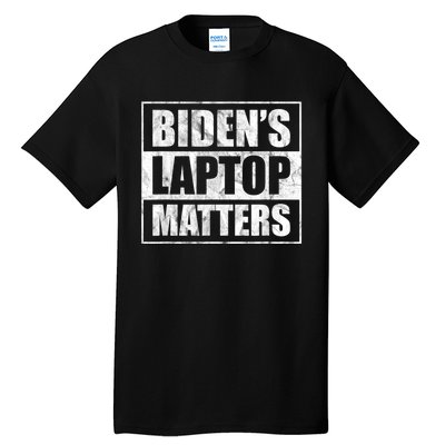 Biden's Laptop Matters Funny Anti Democrat Pro Trump 2020 Tall T-Shirt