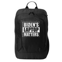 Biden's Laptop Matters Funny Anti Democrat Pro Trump 2020 City Backpack