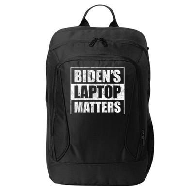 Biden's Laptop Matters Funny Anti Democrat Pro Trump 2020 City Backpack