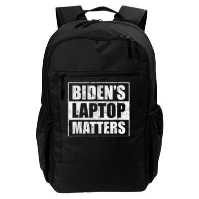 Biden's Laptop Matters Funny Anti Democrat Pro Trump 2020 Daily Commute Backpack