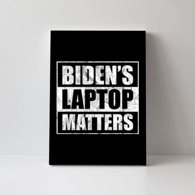 Biden's Laptop Matters Funny Anti Democrat Pro Trump 2020 Canvas