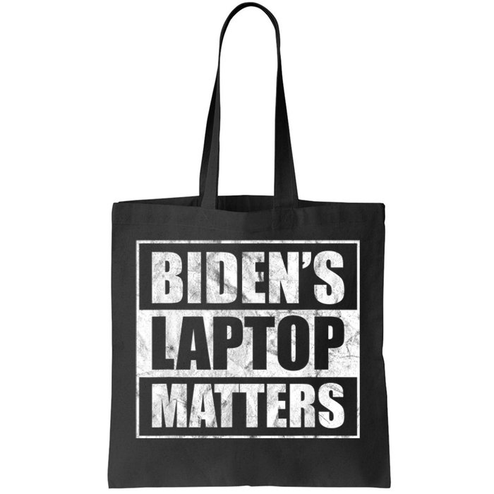 Biden's Laptop Matters Funny Anti Democrat Pro Trump 2020 Tote Bag