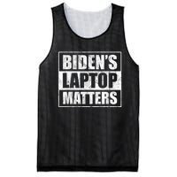 Biden's Laptop Matters Funny Anti Democrat Pro Trump 2020 Mesh Reversible Basketball Jersey Tank