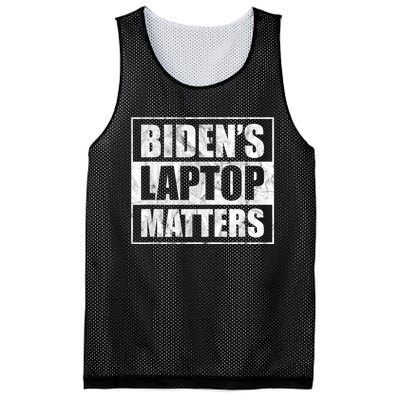 Biden's Laptop Matters Funny Anti Democrat Pro Trump 2020 Mesh Reversible Basketball Jersey Tank