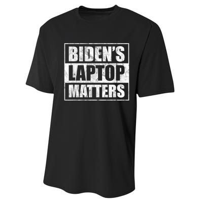 Biden's Laptop Matters Funny Anti Democrat Pro Trump 2020 Performance Sprint T-Shirt