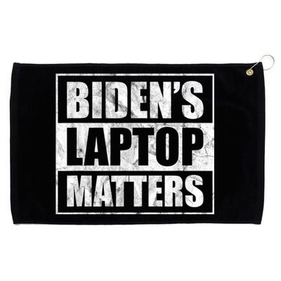 Biden's Laptop Matters Funny Anti Democrat Pro Trump 2020 Grommeted Golf Towel