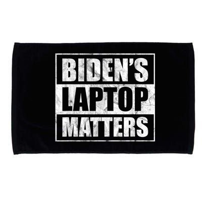 Biden's Laptop Matters Funny Anti Democrat Pro Trump 2020 Microfiber Hand Towel