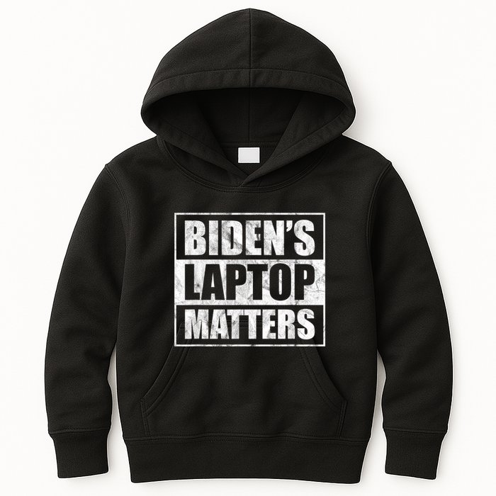 Biden's Laptop Matters Funny Anti Democrat Pro Trump 2020 Kids Hoodie