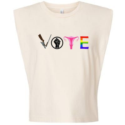 Black Lives Matter Vote LGBT Gay Rights Feminist Equality Garment-Dyed Women's Muscle Tee