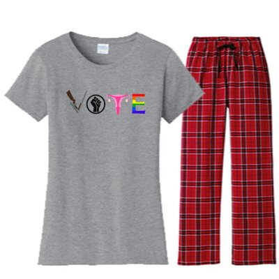 Black Lives Matter Vote LGBT Gay Rights Feminist Equality Women's Flannel Pajama Set