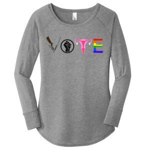 Black Lives Matter Vote LGBT Gay Rights Feminist Equality Women's Perfect Tri Tunic Long Sleeve Shirt