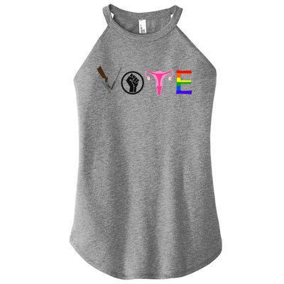 Black Lives Matter Vote LGBT Gay Rights Feminist Equality Women's Perfect Tri Rocker Tank