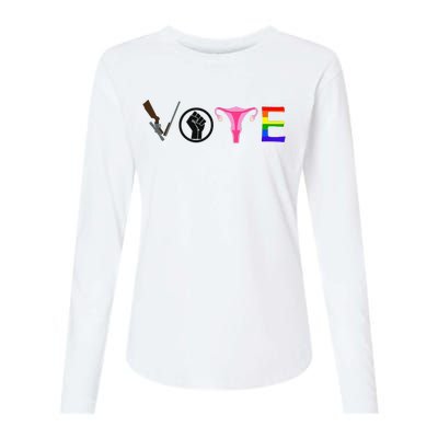 Black Lives Matter Vote LGBT Gay Rights Feminist Equality Womens Cotton Relaxed Long Sleeve T-Shirt