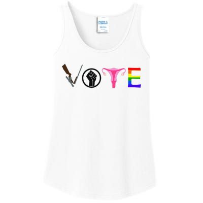 Black Lives Matter Vote LGBT Gay Rights Feminist Equality Ladies Essential Tank