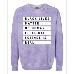 Black Lives Matter 's Rights Are Human Rights Colorblast Crewneck Sweatshirt