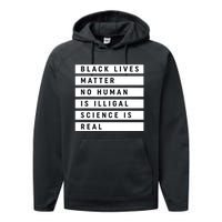 Black Lives Matter 's Rights Are Human Rights Performance Fleece Hoodie