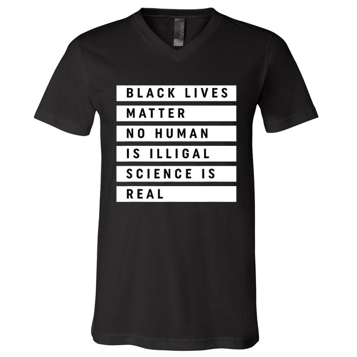 Black Lives Matter 's Rights Are Human Rights V-Neck T-Shirt