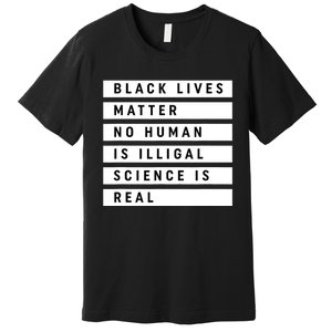 Black Lives Matter 's Rights Are Human Rights Premium T-Shirt