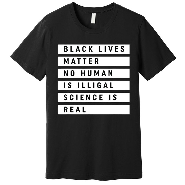 Black Lives Matter 's Rights Are Human Rights Premium T-Shirt