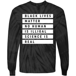 Black Lives Matter 's Rights Are Human Rights Tie-Dye Long Sleeve Shirt