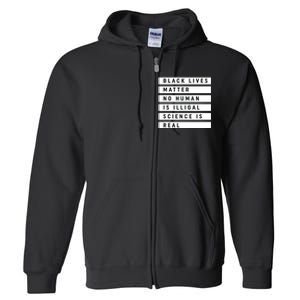 Black Lives Matter 's Rights Are Human Rights Full Zip Hoodie