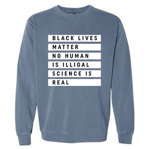 Black Lives Matter 's Rights Are Human Rights Garment-Dyed Sweatshirt