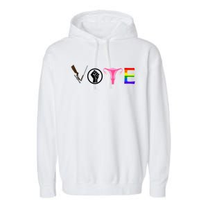 Black Lives Matter Vote LGBT Gay Rights Feminist Equality Garment-Dyed Fleece Hoodie