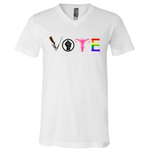 Black Lives Matter Vote LGBT Gay Rights Feminist Equality V-Neck T-Shirt