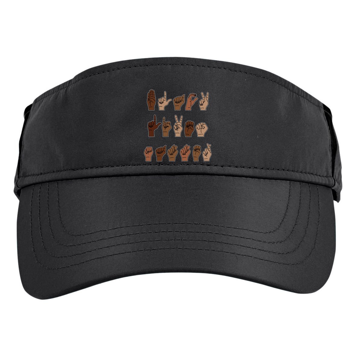 Black Lives Matter Asl Sign Language Hand Signs Deaf And Mute Meaningful Gift Adult Drive Performance Visor