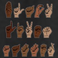 Black Lives Matter Asl Sign Language Hand Signs Deaf And Mute Meaningful Gift Adult Drive Performance Visor