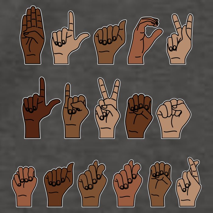 Black Lives Matter Asl Sign Language Hand Signs Deaf And Mute Meaningful Gift Vector Backpack